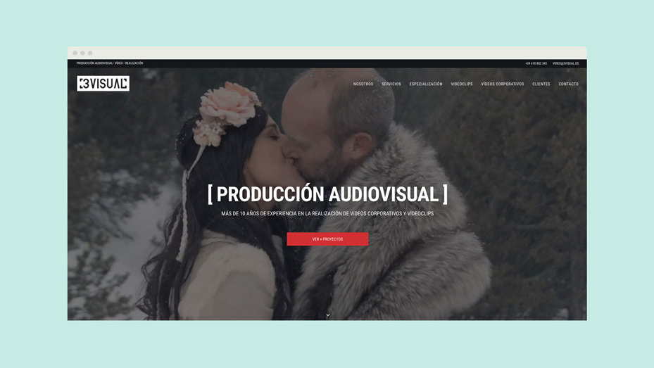 Diseño Web 3Visual Producción Audiovisual - www.3visual.es - tabarestabares